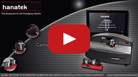 Carton Stiffness Tester factories|Hanatek Carton Force Analyser (CFA) .